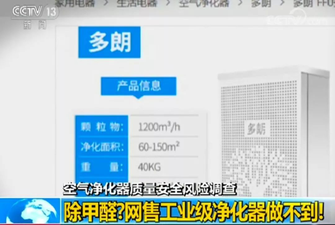 工業(yè)級“網紅”空氣凈化器好用嗎？抽檢13批次產品無一合格！